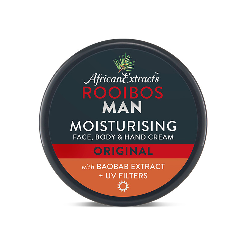 Read more about the article African Extracts Rooibos Man Original Moisturising Face, Body, & Hand Cream 125ml