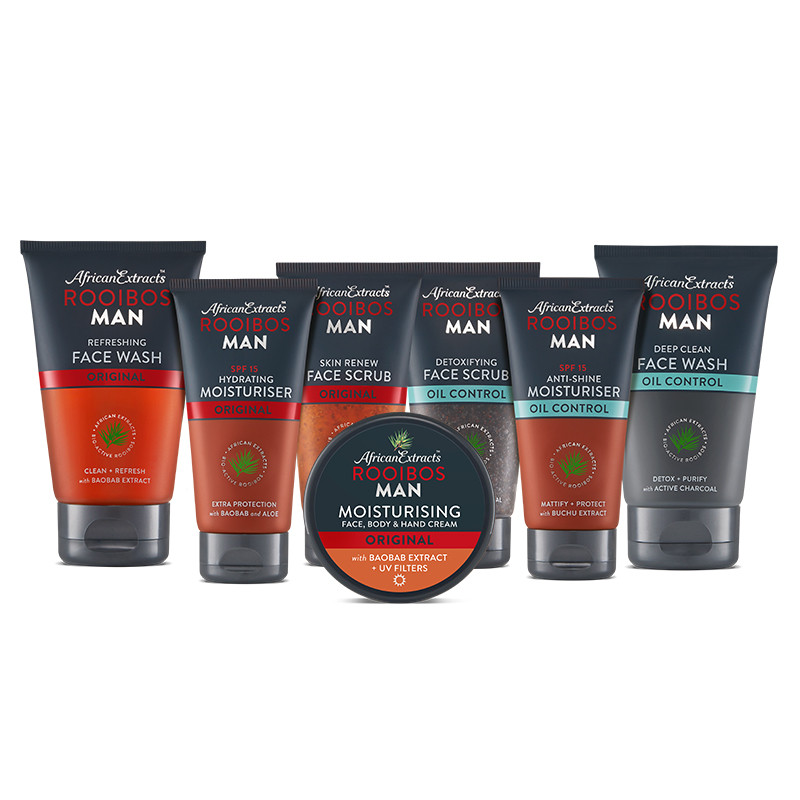 You are currently viewing African Extracts Rooibos Man Skincare Range