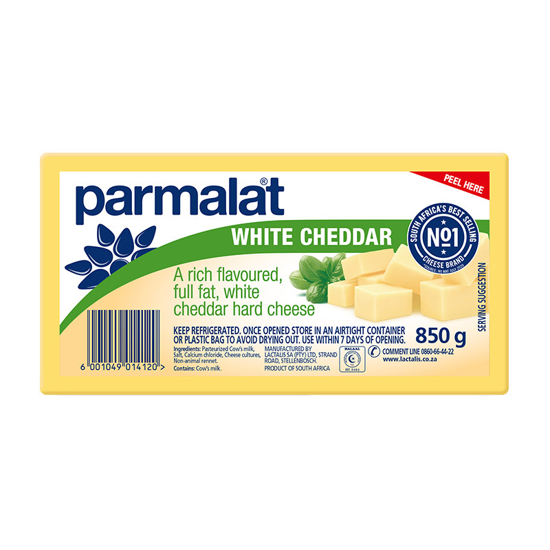 Read more about the article PARMALAT HARD CHEESE BLOCK – WHITE CHEDDAR 850G