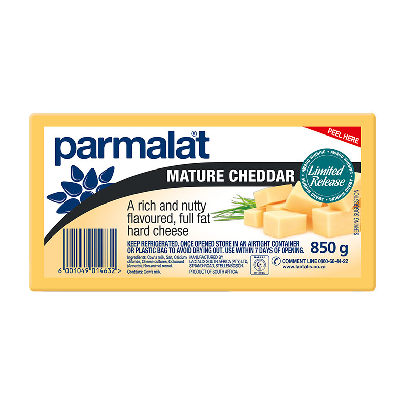 Read more about the article PARMALAT HARD CHEESE BLOCK – MATURE CHEDDAR 850G